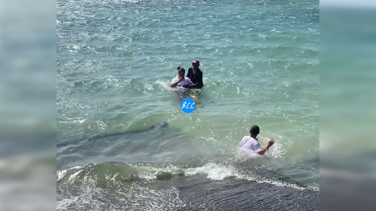Baptism scene